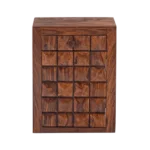 Velric Solid Sheesham Bedside Table - Image 3