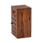 Velric Solid Sheesham Bedside Table - Image 4