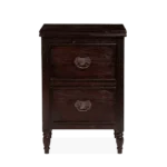 Kesar Solid Wood Bedside Table in Natural Oak Finish - Image 3