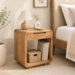 Felix Natural Finish Bedside Cabinet