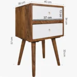Lerona Natural Finish Bedside Unit - Image 8