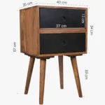 Lerona Natural Finish Bedside Unit - Image 9