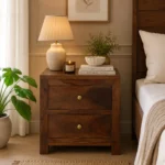 Nonroe Natural Wood Side Cabinet