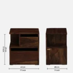 Tavana Natural Wood Bedside Stand - Image 8