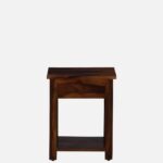 Rustic Nature Inspired Nightstand with Drawer Storage - Image 4