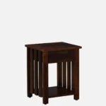 Rustic Nature Inspired Nightstand with Drawer Storage - Image 5