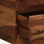 Pelix Natural Finish Solid Wood Bedside Cabinet - Image 4