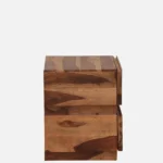 Pelix Natural Finish Solid Wood Bedside Cabinet - Image 7