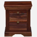 Serona Curve Natural Wood Bedside Table - Image 3