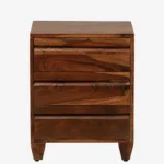 Mspen Natural Finish Bedside Cabinet with Drawer - Image 5