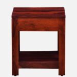 Cerno Solid Wood Bedside Table in Warm Birch Natural Finish - Image 3