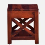 Cerno Solid Wood Bedside Table in Warm Birch Natural Finish - Image 5