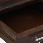 Dalder Sheesham Wood Nightstand in Sun-Dried Oak Finish with Drawer - Image 8