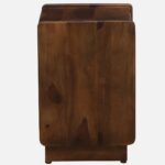 Harlo Acacia Wood Bedside Table in Rustic Natural Finish - Image 4