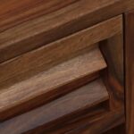 Nilsson Solid Sheesham Wood Nightstand in Natural Teak Finish - Image 7