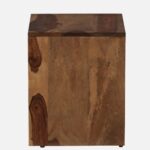 Nilsson Solid Sheesham Wood Nightstand in Natural Teak Finish - Image 9