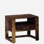 Brynn Mango Wood Bedside Table in Natural Brown Finish - Image 7