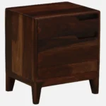 Dawson Solid Wood Bedside Table in Scratch Resistant Natural Finish - Image 4