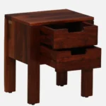 Orlan Solid Wood Nightstand in Ashwood Mist Finish with Open Shelf - Image 4