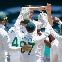 Jansen, Olivier star as South Africa take honours on day one