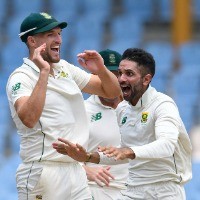 Maharaj's hat-trick spins South Africa to series win in West Indies