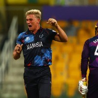 Namibia edge past Scotland following Ruben Trumpelmann's dream spell