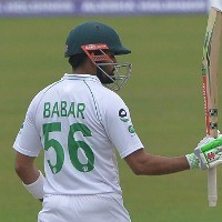Babar Azam's fifty lights up Dhaka on a gloomy day 