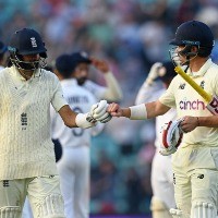 Hameed, Burns keep England hopeful after series' best batting day