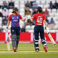 Sciver's joint-fastest fifty powers England to 18-run win over India in rain-hit T20I