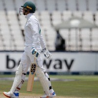 Elgar, SA team manager meet match officials to discuss van der Dussen dismissal