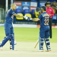 Dhawan delighted to see Shaw, Kishan's bat at the other end