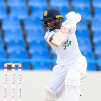 Nissanka holds fort for Sri Lanka on a rain-marred day