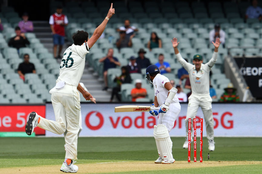 Has any Indian opener been dismissed in the very first over of a Test match in Australia?