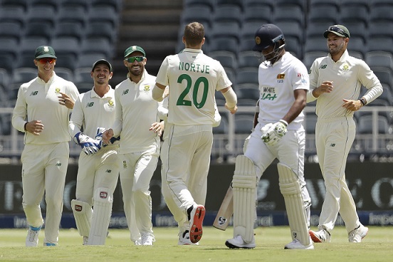 Day one: Nortje's six-for puts South Africa on top