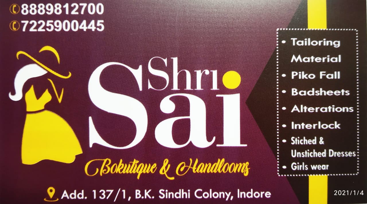 SHRI SAI BOUTIQUE AND HANDLOOM SHRI SAI BOUTIQUE AND HANDLOOM