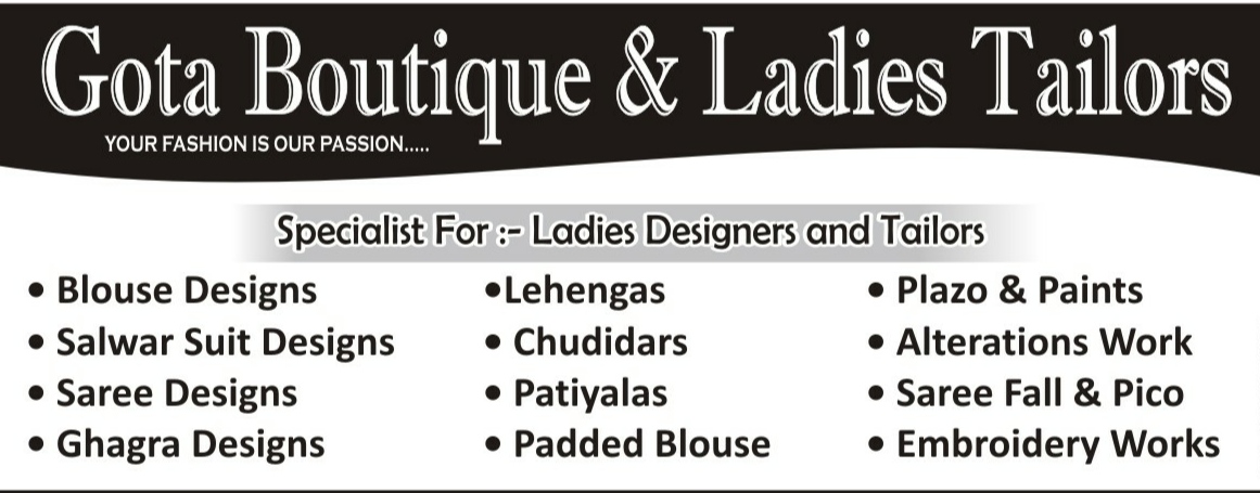 GOTA BOUTIQUE AND COLLECTION GOTA BOUTIQUE AND COLLECTION
