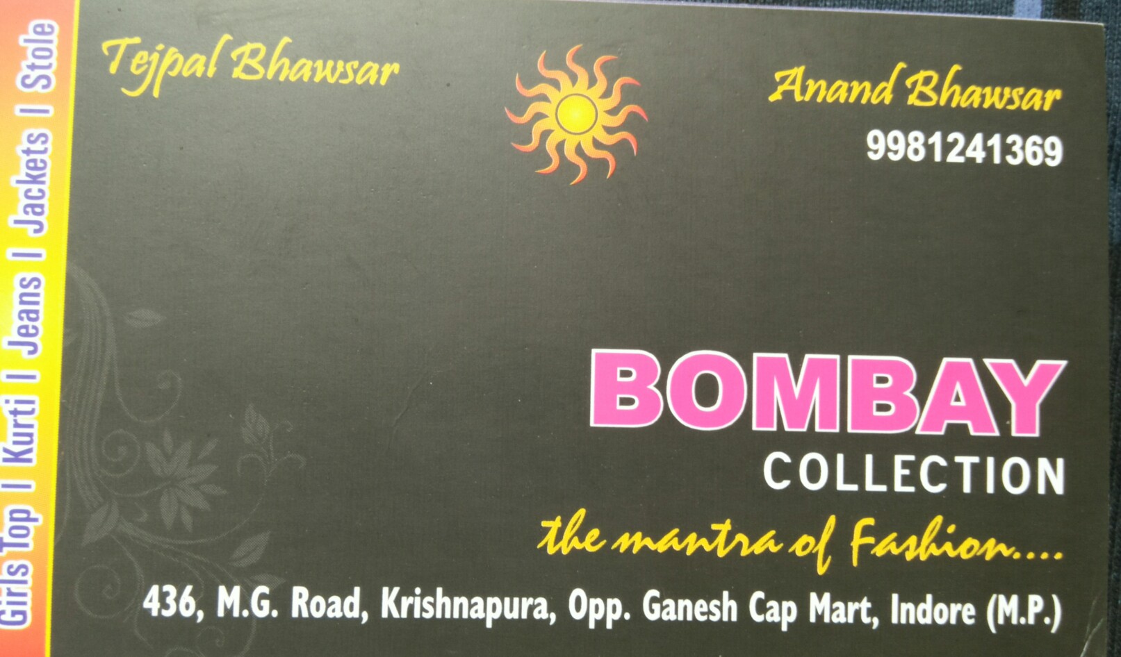 Bombay collection Bombay collection