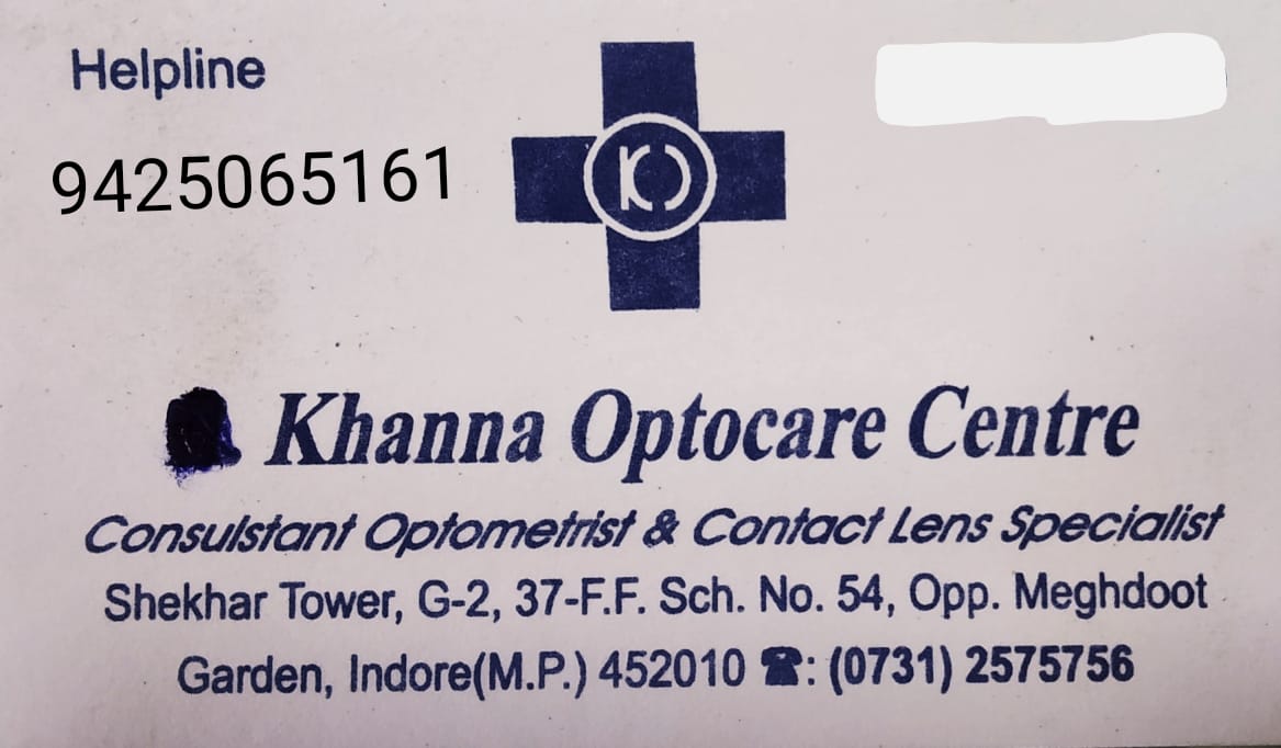 KHANNA OPTOCARE CENTRE KHANNA OPTOCARE CENTRE