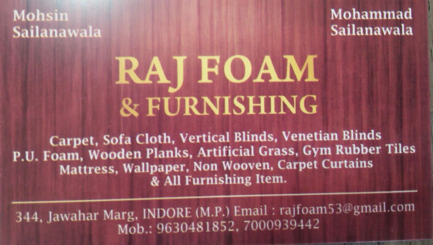 Raj foam & furnishing Raj foam & furnishing