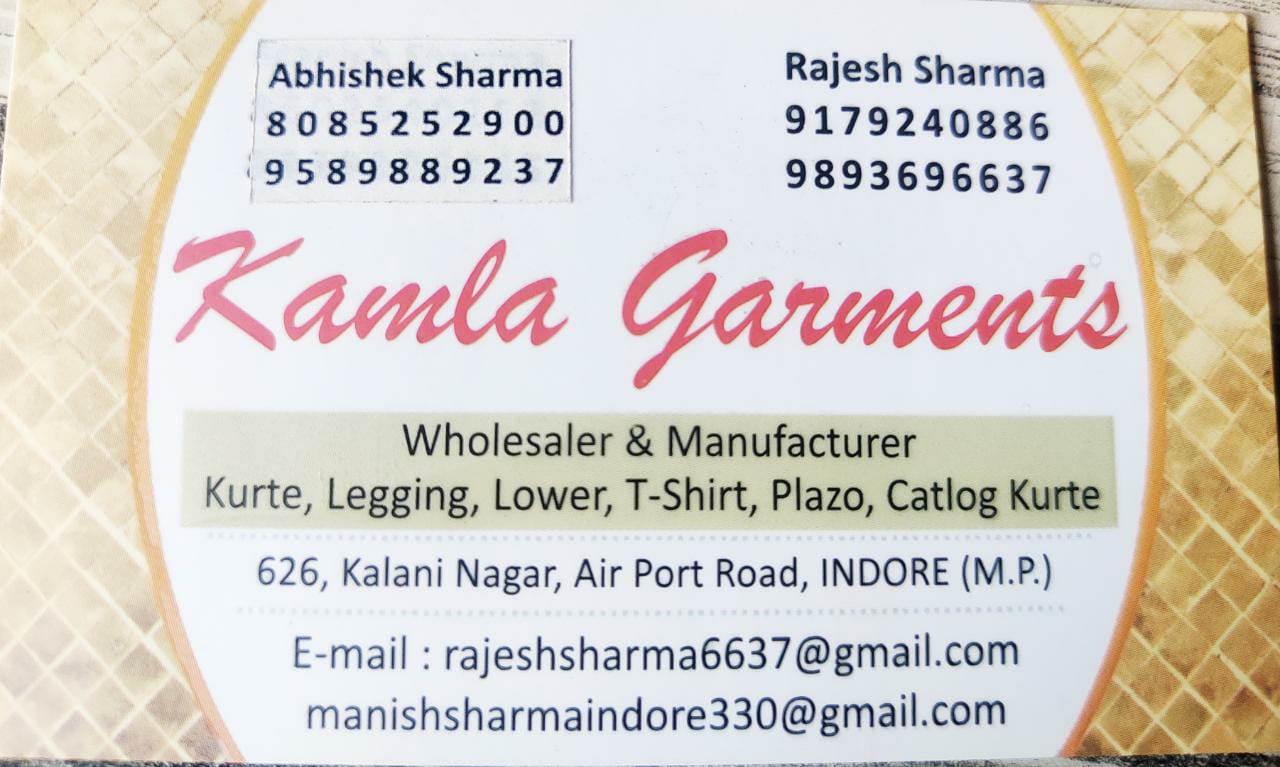 KAMLA. GARMENTS KAMLA. GARMENTS