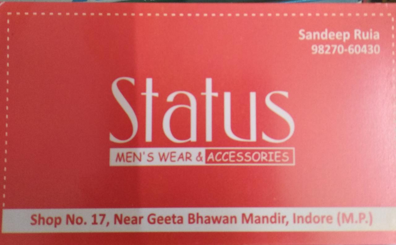 Status men's wear Status men's wear