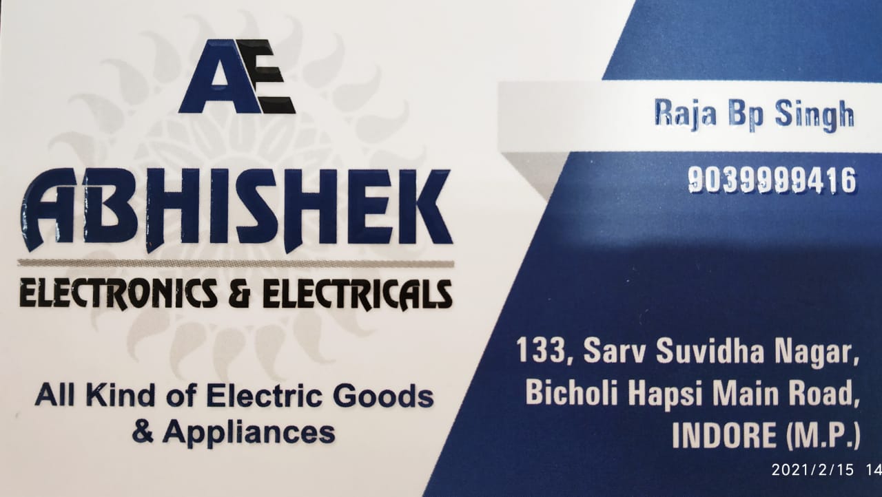 ABHISHEK ELECTRONICS & ELECTRICALS ABHISHEK ELECTRONICS & ELECTRICALS