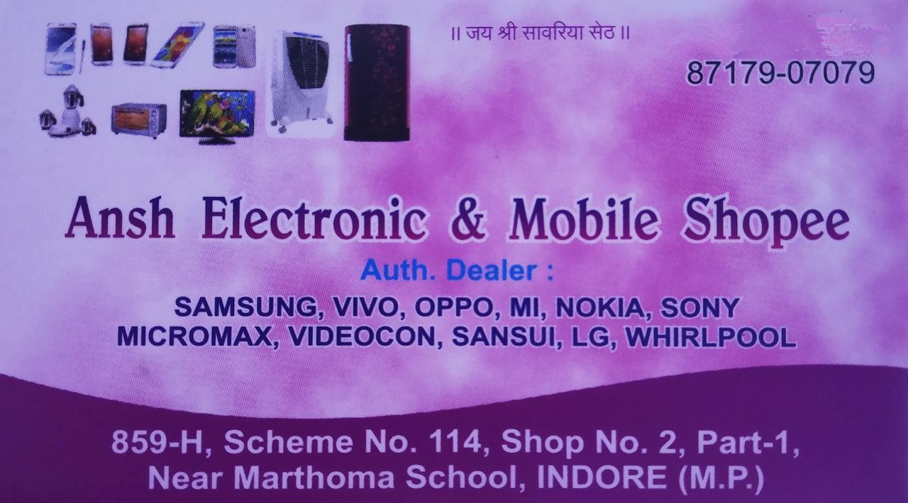 ANSH ELECTRONIC AND MOBILE SHOPEE ANSH ELECTRONIC AND MOBILE SHOPEE