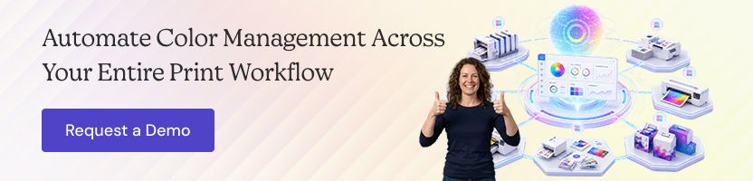 Centralized color management for commercial print workflows
