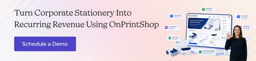 Corporate stationery ordering portal with OnPrintShop