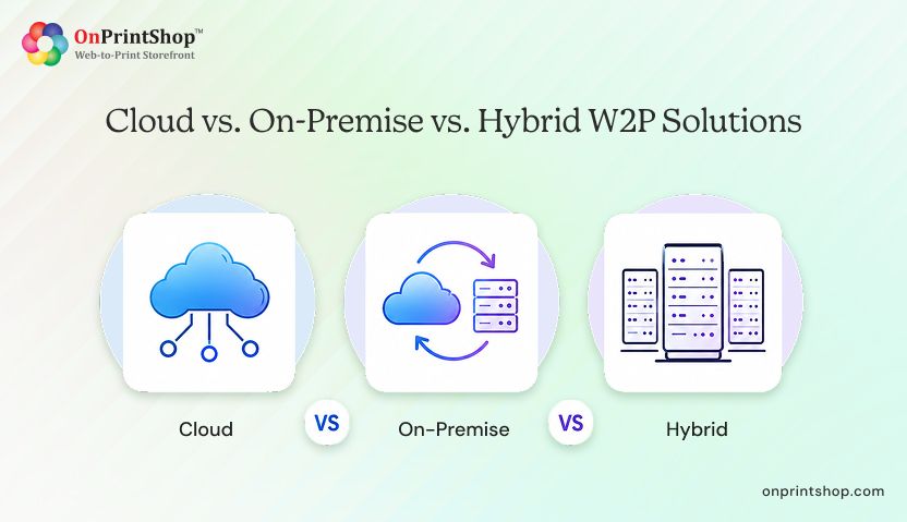 Comparison of cloud vs. On-Premise vs. Hybrid W2P Solutions