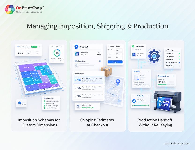 Imposition, Shipping & Production Workflow for Custom-Size Prints