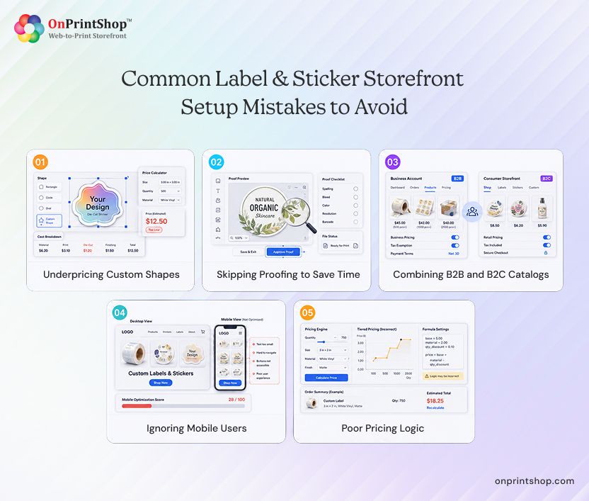 Mistakes to Avoid While Building Your Label & Sticker Ordering Storefront