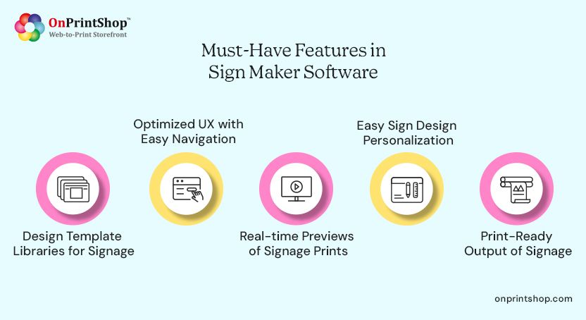 Sign maker software features