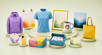 Print-on-demand products for ecommerce